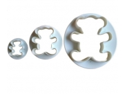 Conjunto 3 cortadores ursinho