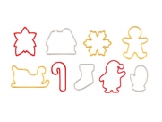 Cortantes Natal Tescoma 9 Pçs