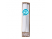  Velas Altas Prateadas